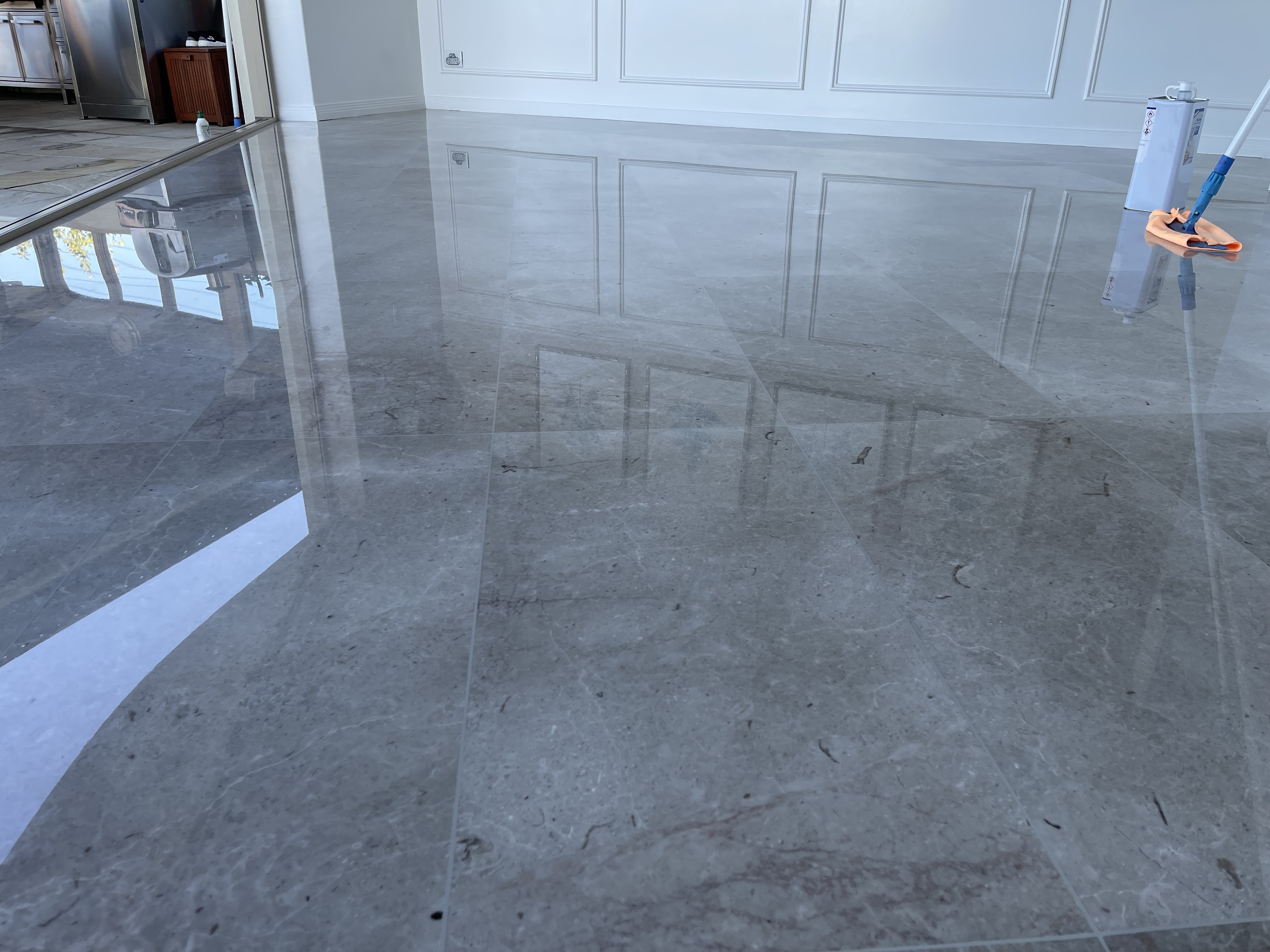 After – marble floor restoration by Stone Polishing Solutions