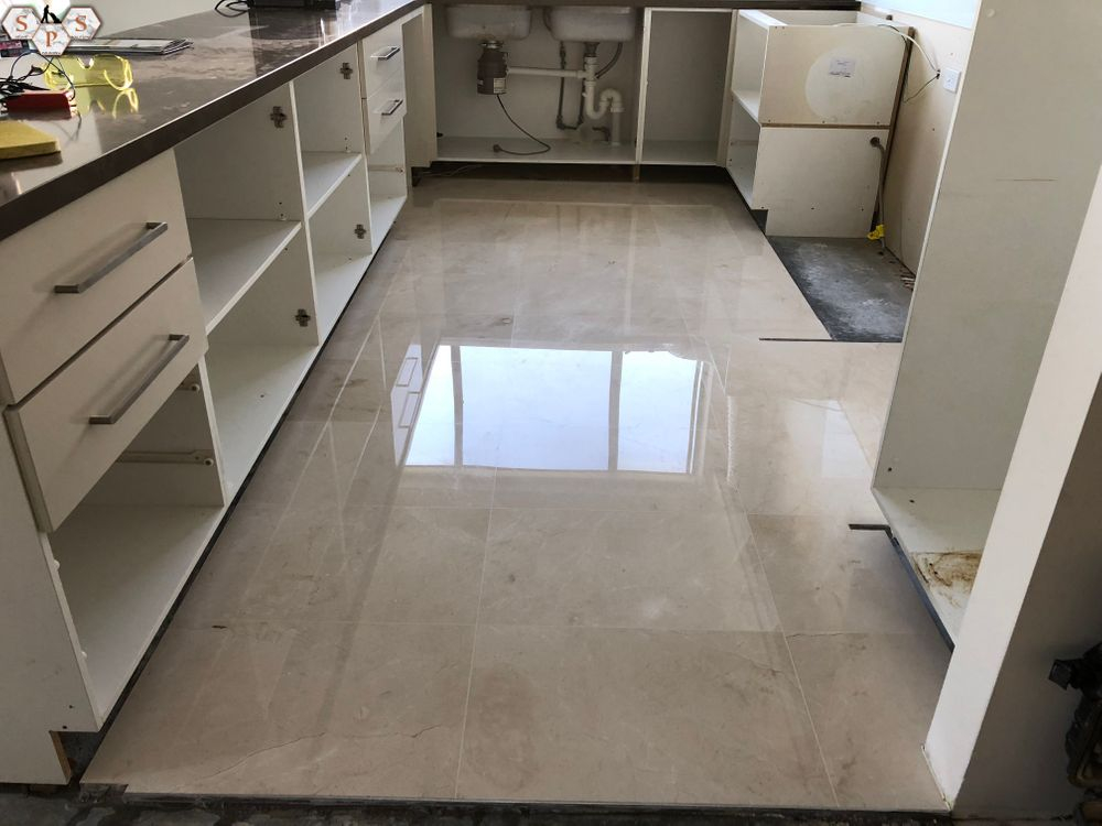 Full Kitchen Marble Floor Restoration